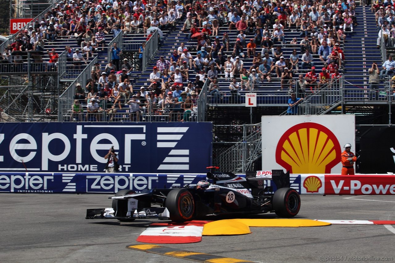 GP MONACO, 26.05.2012-  Qualifiche, Pastor Maldonado (VEN) Williams F1 Team FW34 