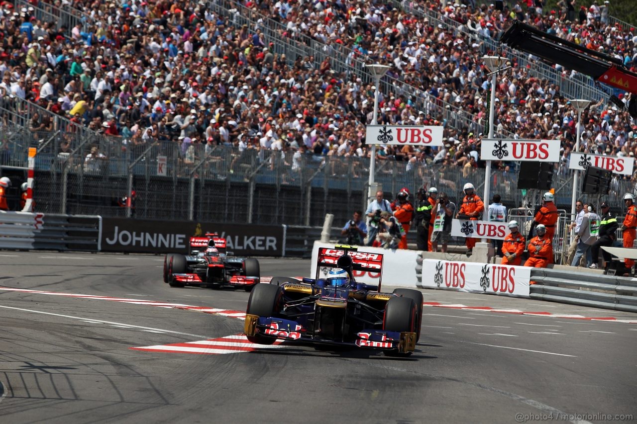 GP MONACO, 26.05.2012-  Qualifiche, Jean-Eric Vergne (FRA) Scuderia Toro Rosso STR7