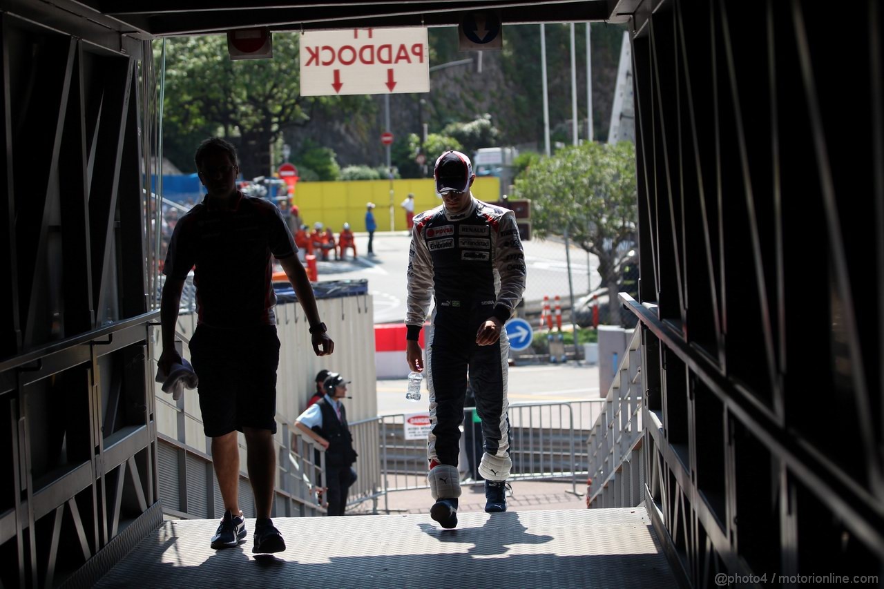 GP MONACO, 26.05.2012-  Qualifiche, Bruno Senna (BRA) Williams F1 Team FW34 