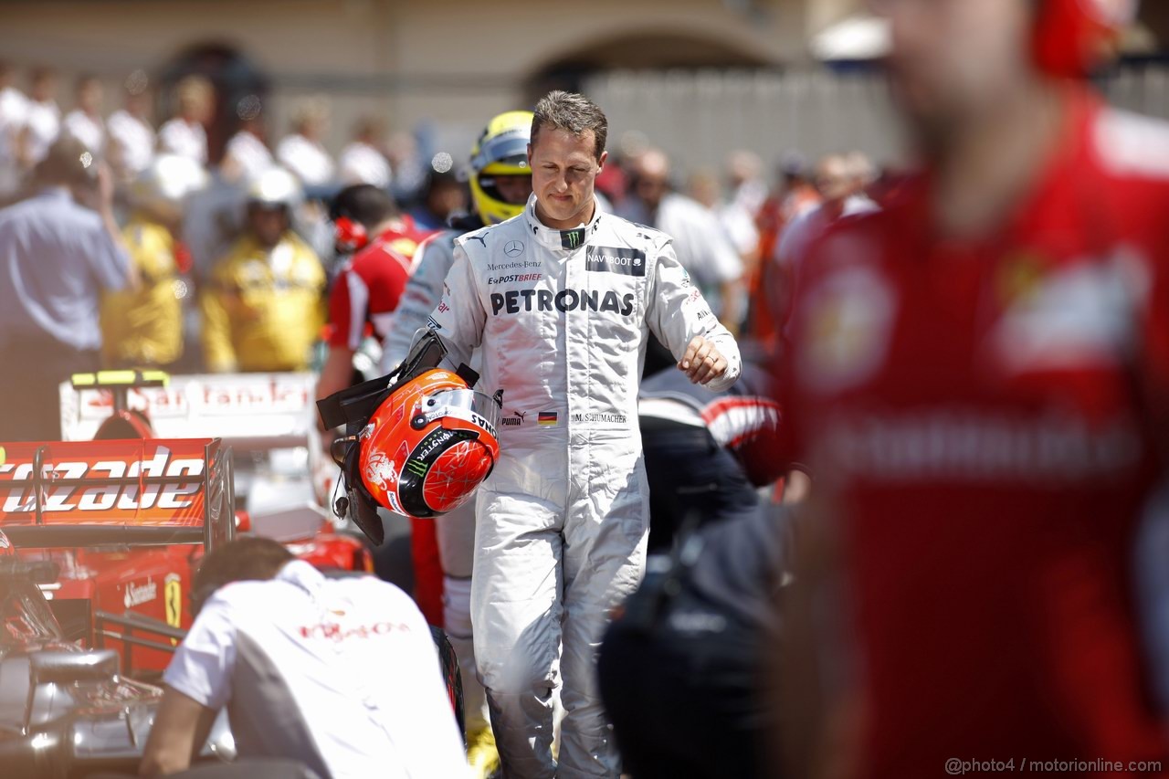 GP MONACO, 26.05.2012-  Qualifiche, Michael Schumacher (GER) Mercedes AMG F1 W03 pole position