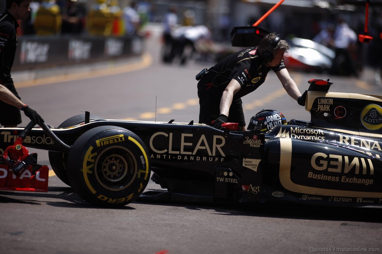 GP MONACO, 26.05.2012-  Qualifiche, Kimi Raikkonen (FIN) Lotus F1 Team E20