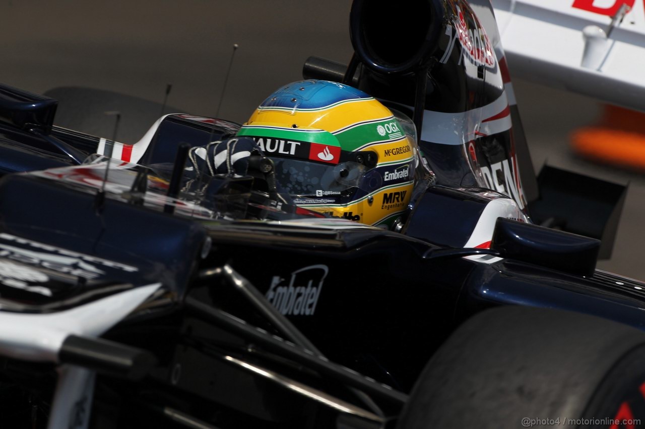 GP MONACO, 26.05.2012-  Qualifiche, Bruno Senna (BRA) Williams F1 Team FW34