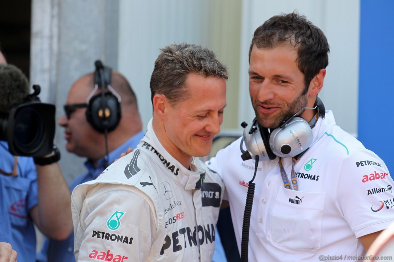 GP MONACO, 26.05.2012-  Qualifiche, Michael Schumacher (GER) Mercedes AMG F1 W03 pole position