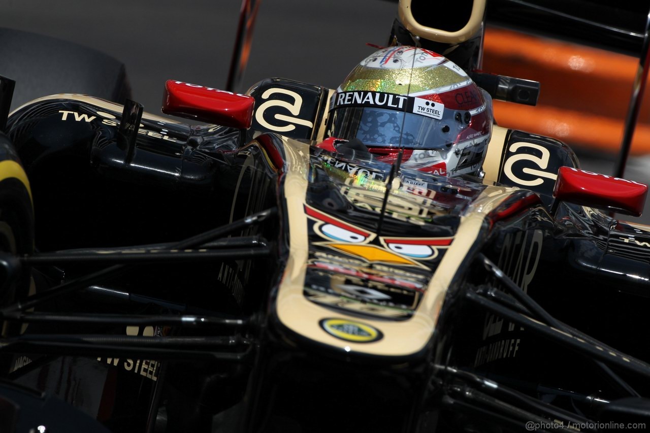 GP MONACO, 26.05.2012-  Qualifiche, Romain Grosjean (FRA) Lotus F1 Team E20 