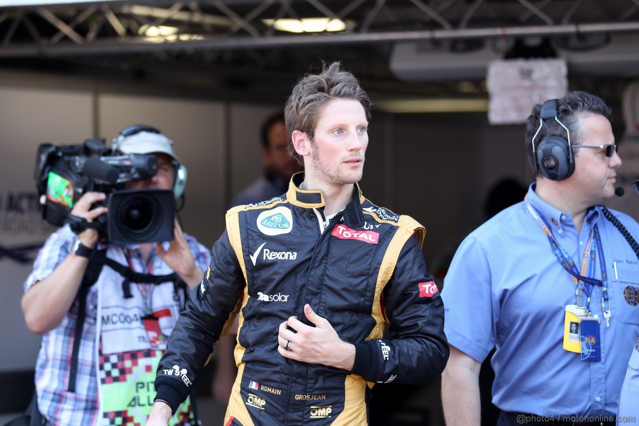 GP MONACO, 26.05.2012-  Qualifiche, Romain Grosjean (FRA) Lotus F1 Team E20