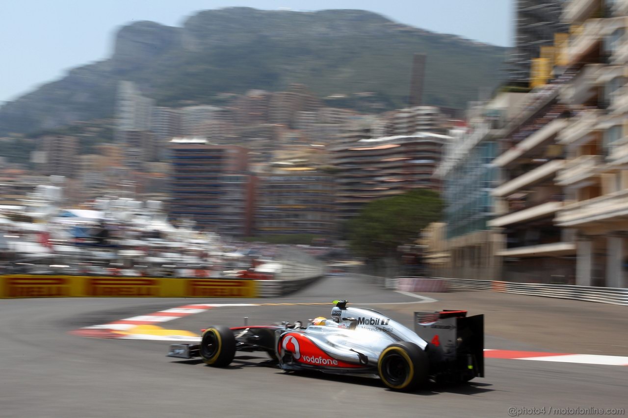 GP MONACO, 26.05.2012-  Qualifiche, Lewis Hamilton (GBR) McLaren Mercedes MP4-27 