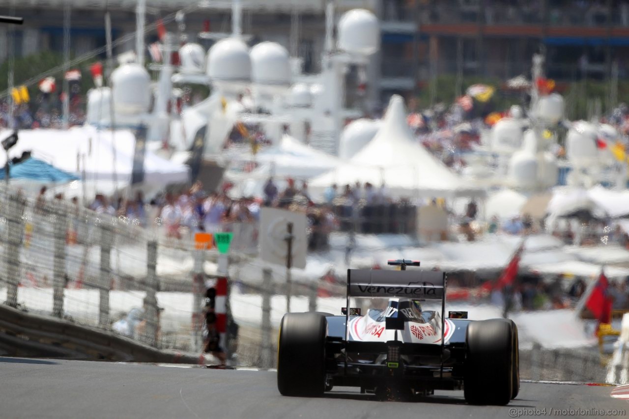GP MONACO, 26.05.2012-  Qualifiche, Pastor Maldonado (VEN) Williams F1 Team FW34 