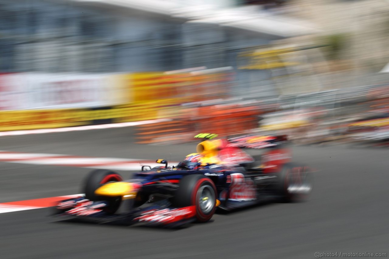 GP MONACO, 26.05.2012-  Qualifiche, Mark Webber (AUS) Red Bull Racing RB8 
