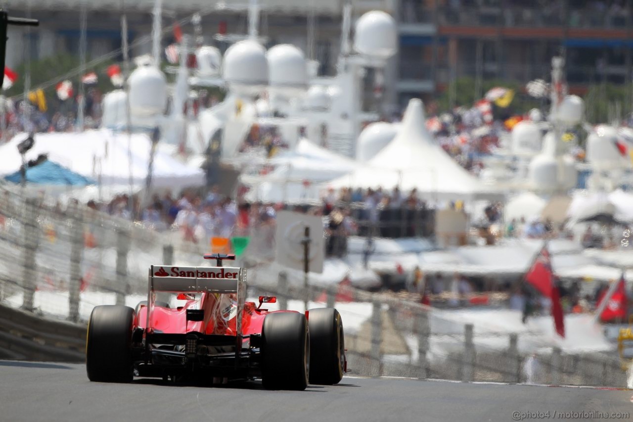 GP MONACO, 26.05.2012-  Qualifiche, Fernando Alonso (ESP) Ferrari F2012