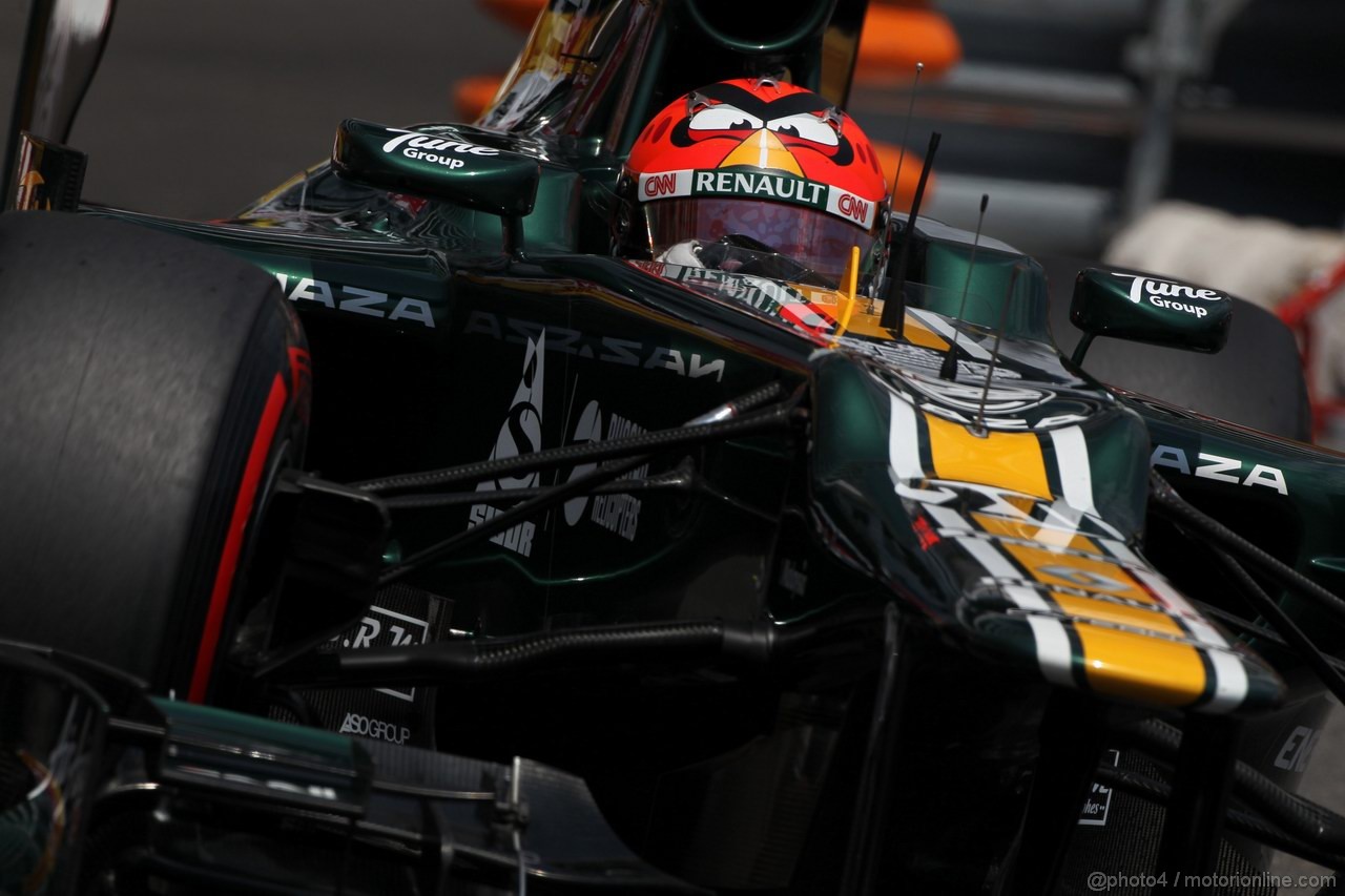 GP MONACO, 26.05.2012-  Qualifiche, Heikki Kovalainen (FIN) Caterham F1 Team CT01 