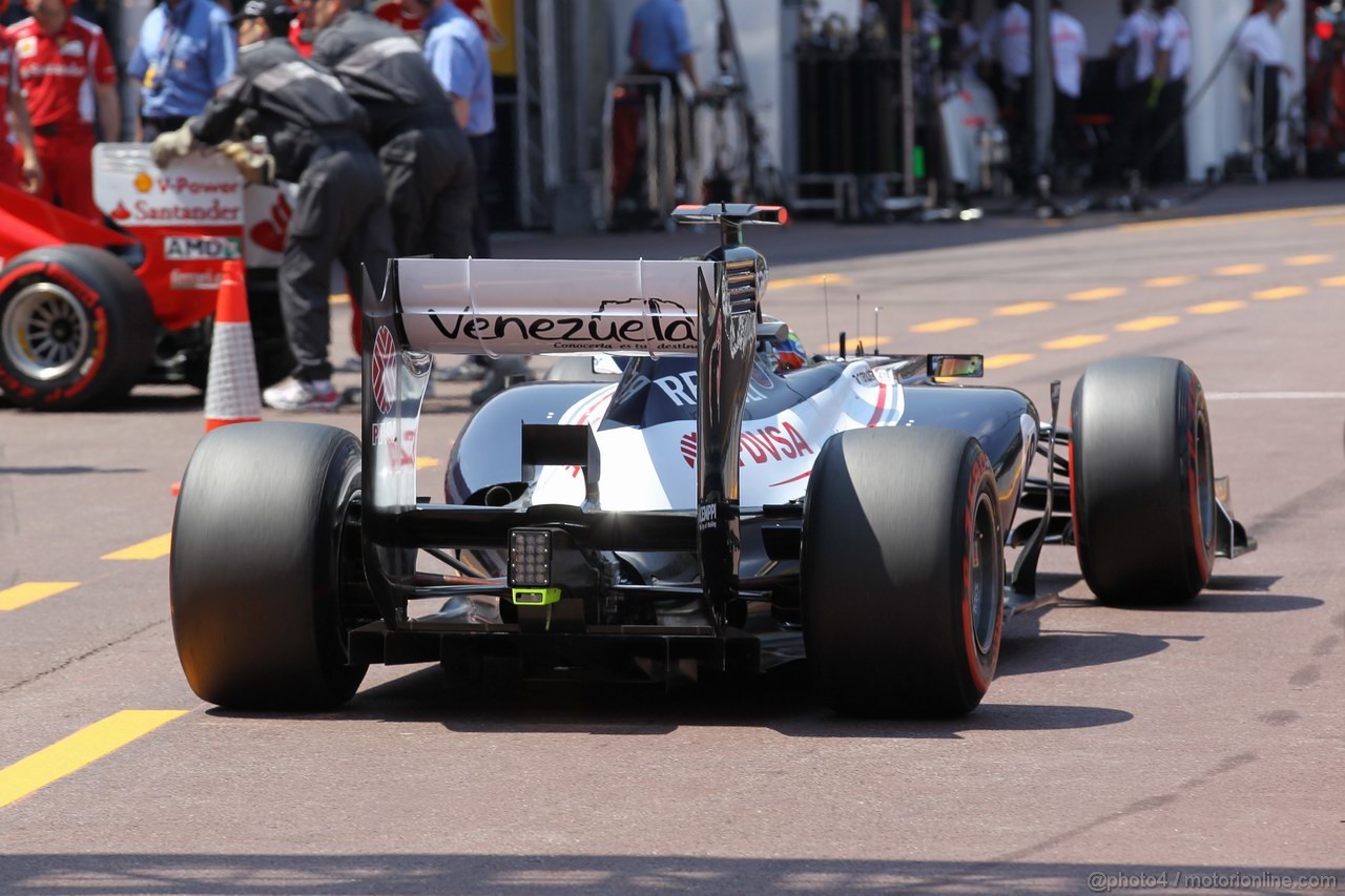 GP MONACO, 26.05.2012-  Qualifiche, Pastor Maldonado (VEN) Williams F1 Team FW34