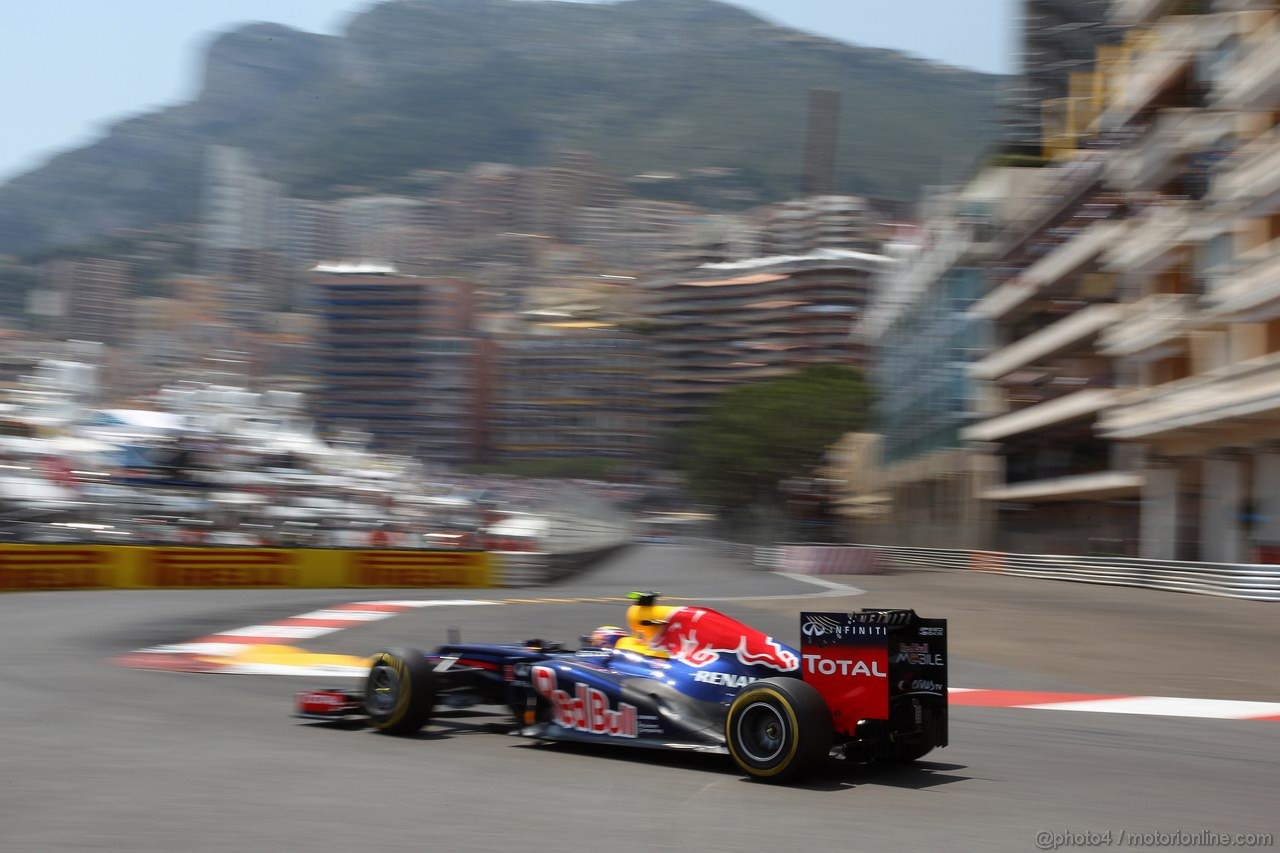 GP MONACO, 26.05.2012-  Qualifiche, Mark Webber (AUS) Red Bull Racing RB8