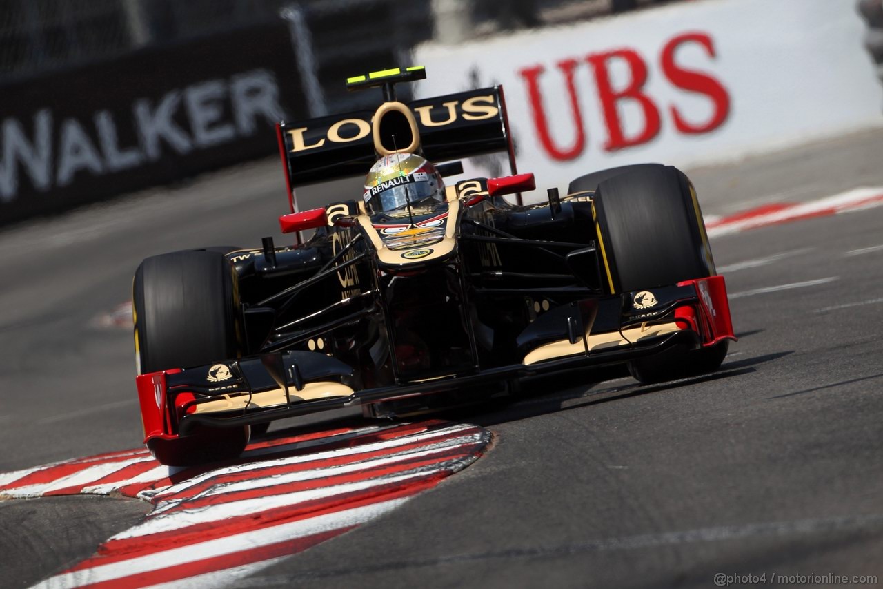 GP MONACO, 26.05.2012-  Qualifiche,Romain Grosjean (FRA) Lotus F1 Team E20 