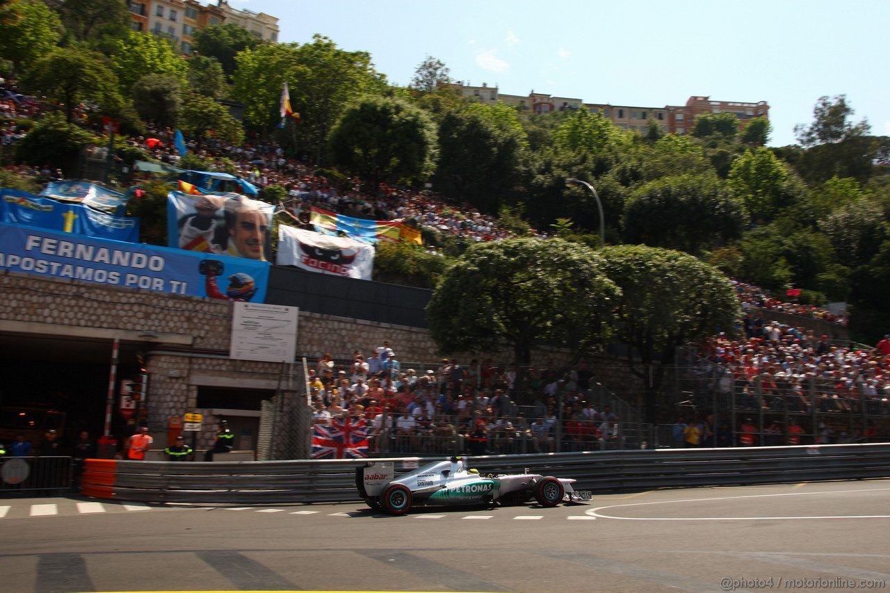 GP MONACO, 26.05.2012-  Qualifiche, Nico Rosberg (GER) Mercedes AMG F1 W03