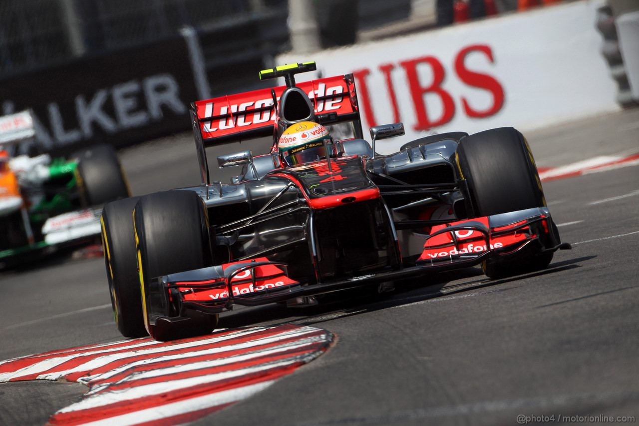 GP MONACO, 26.05.2012-  Qualifiche, Lewis Hamilton (GBR) McLaren Mercedes MP4-27 