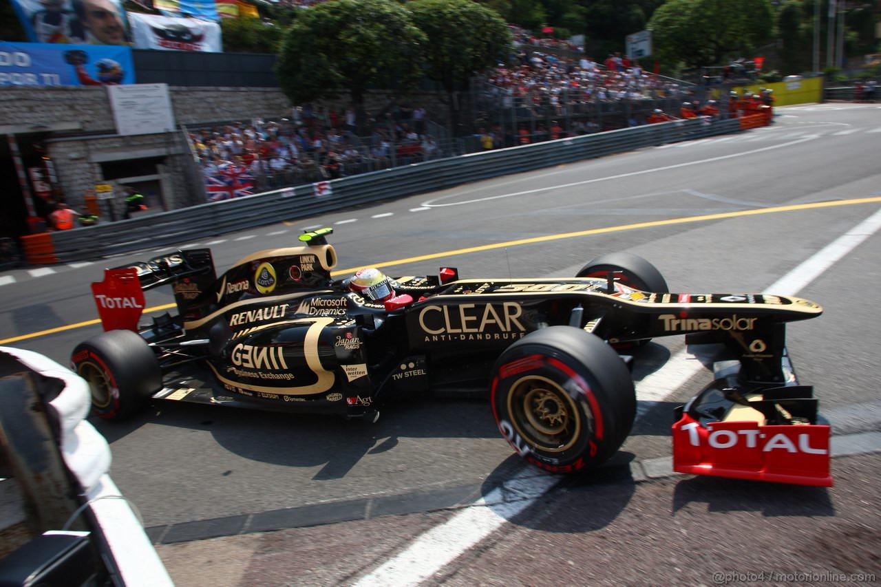 GP MONACO, 26.05.2012-  Qualifiche, Romain Grosjean (FRA) Lotus F1 Team E20 