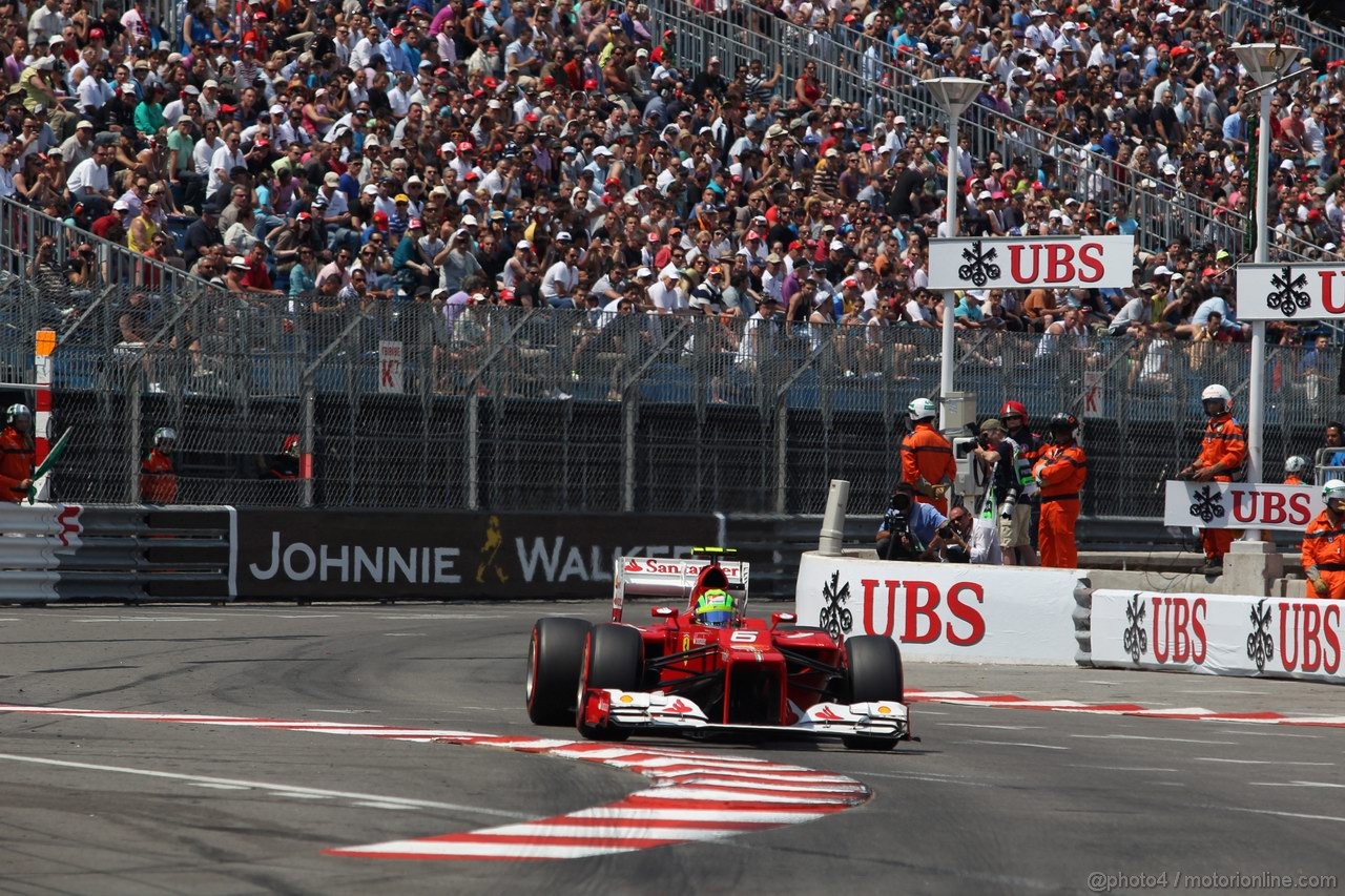 GP MONACO, 26.05.2012-  Qualifiche, Felipe Massa (BRA) Ferrari F2012 
