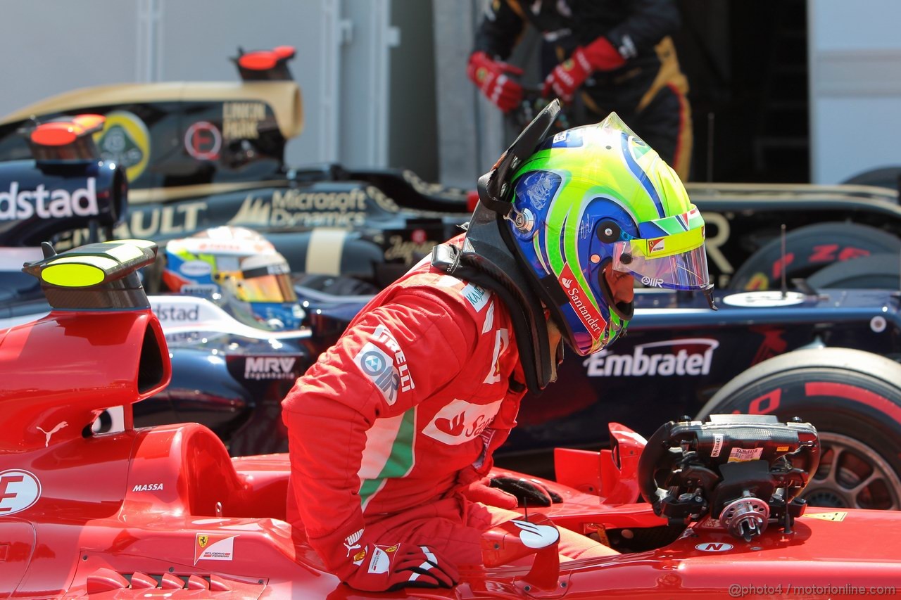 GP MONACO, 26.05.2012-  Qualifiche, Felipe Massa (BRA) Ferrari F2012 