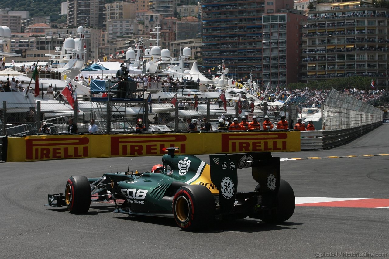 GP MONACO, 26.05.2012-  Qualifiche, Heikki Kovalainen (FIN) Caterham F1 Team CT01 