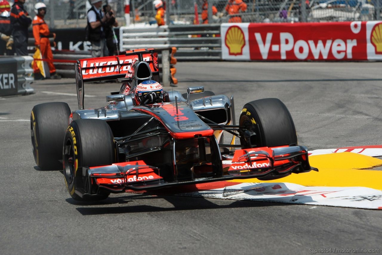 GP MONACO, 26.05.2012-  Qualifiche, Jenson Button (GBR) McLaren Mercedes MP4-27 