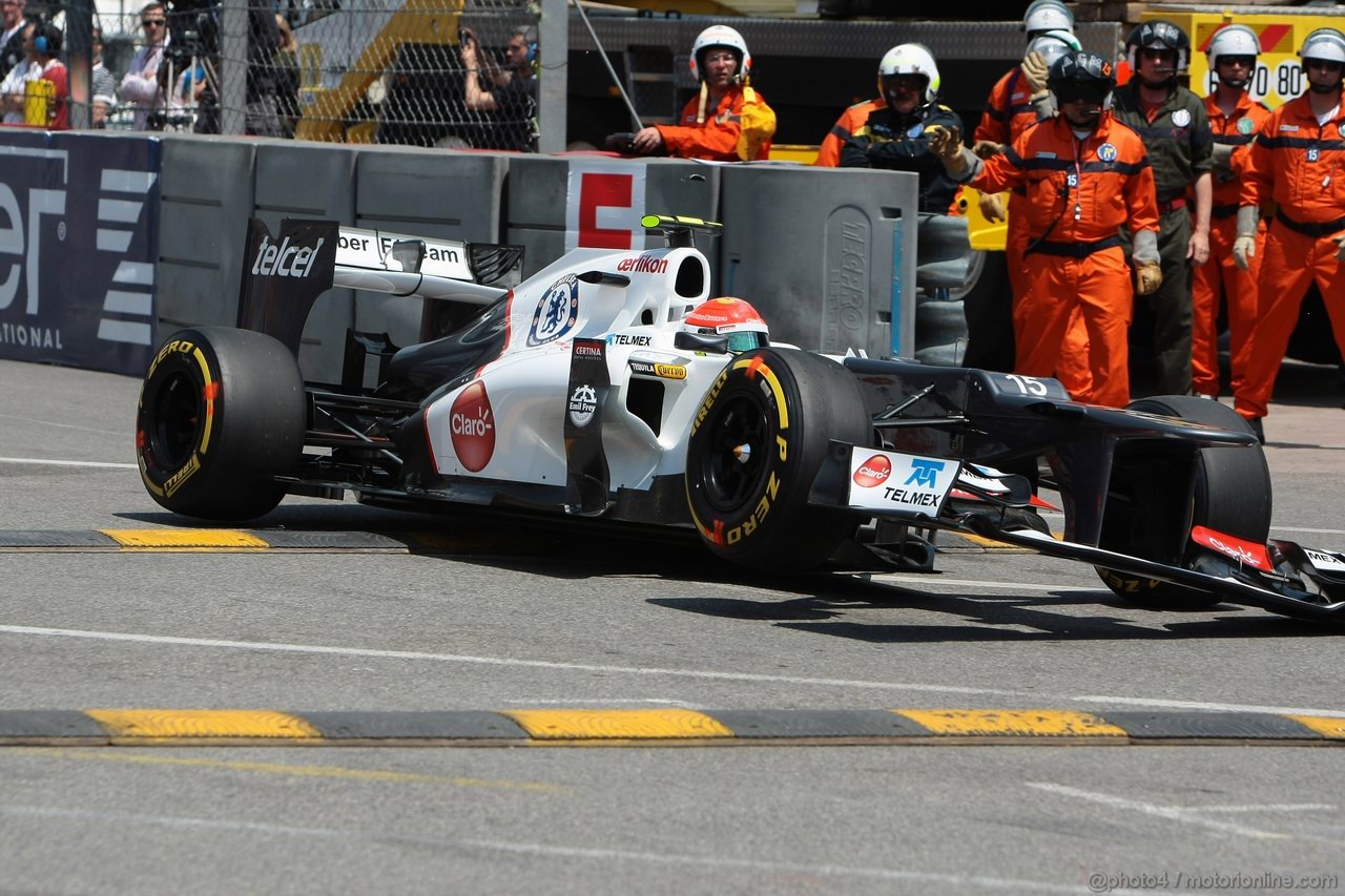GP MONACO, 26.05.2012-  Qualifiche, Sergio Pérez (MEX) Sauber F1 Team C31