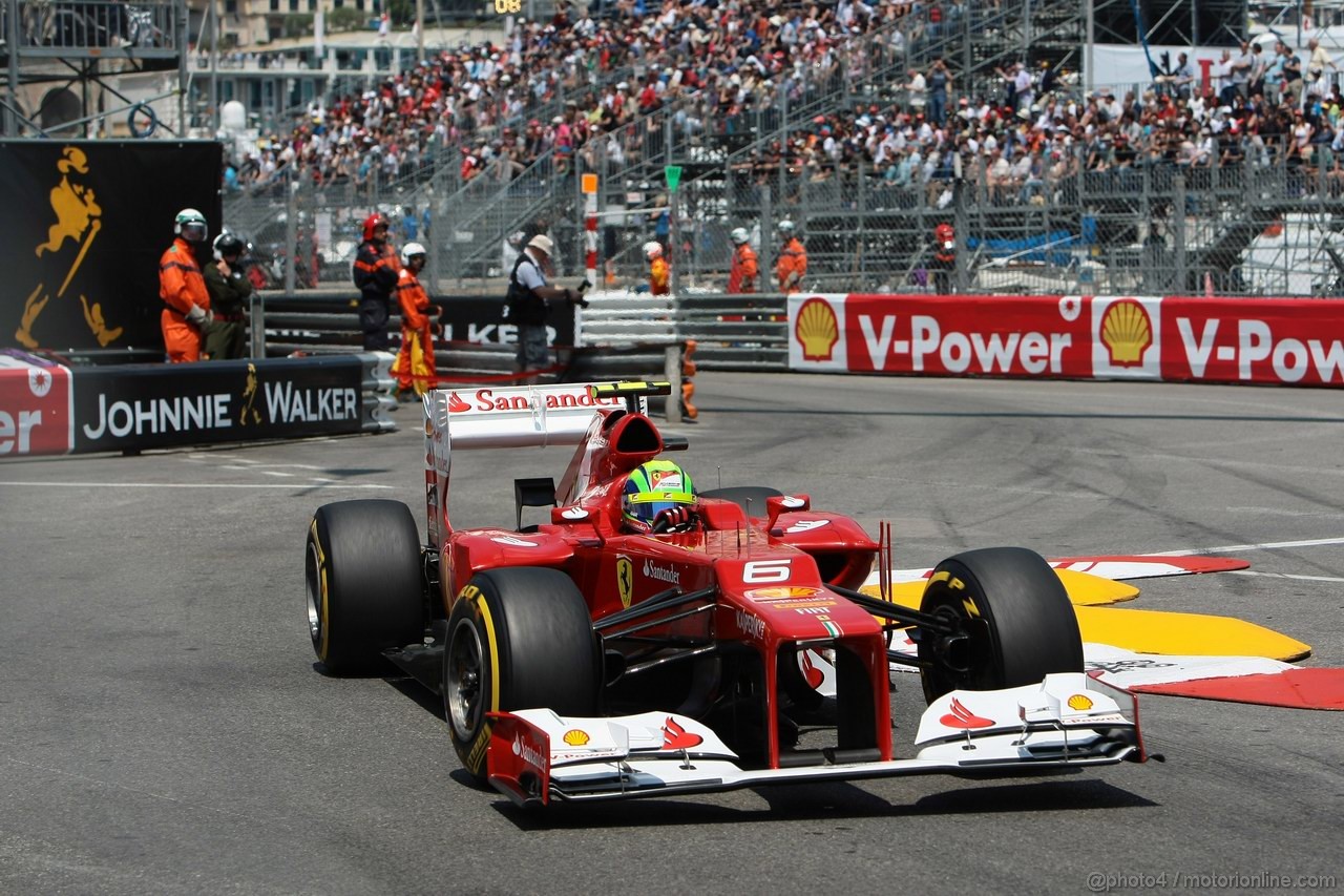 GP MONACO, 26.05.2012-  Qualifiche, Felipe Massa (BRA) Ferrari F2012