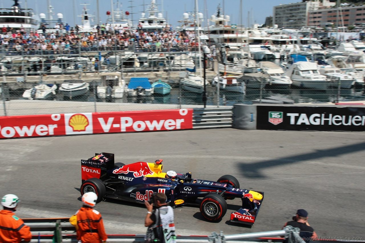 GP MONACO, 26.05.2012-  Qualifiche, Sebastian Vettel (GER) Red Bull Racing RB8