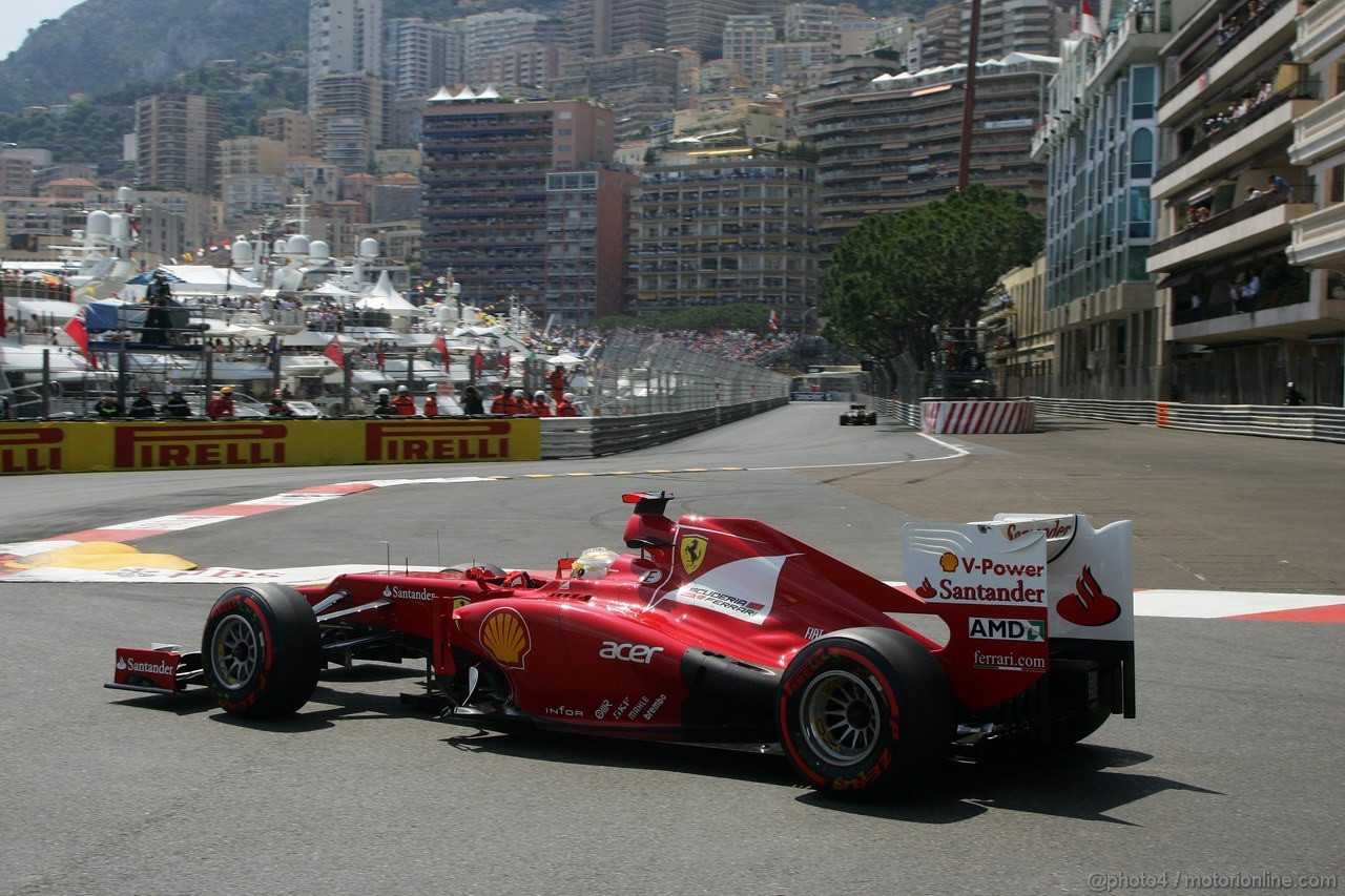 GP MONACO, 26.05.2012-  Qualifiche, Fernando Alonso (ESP) Ferrari F2012