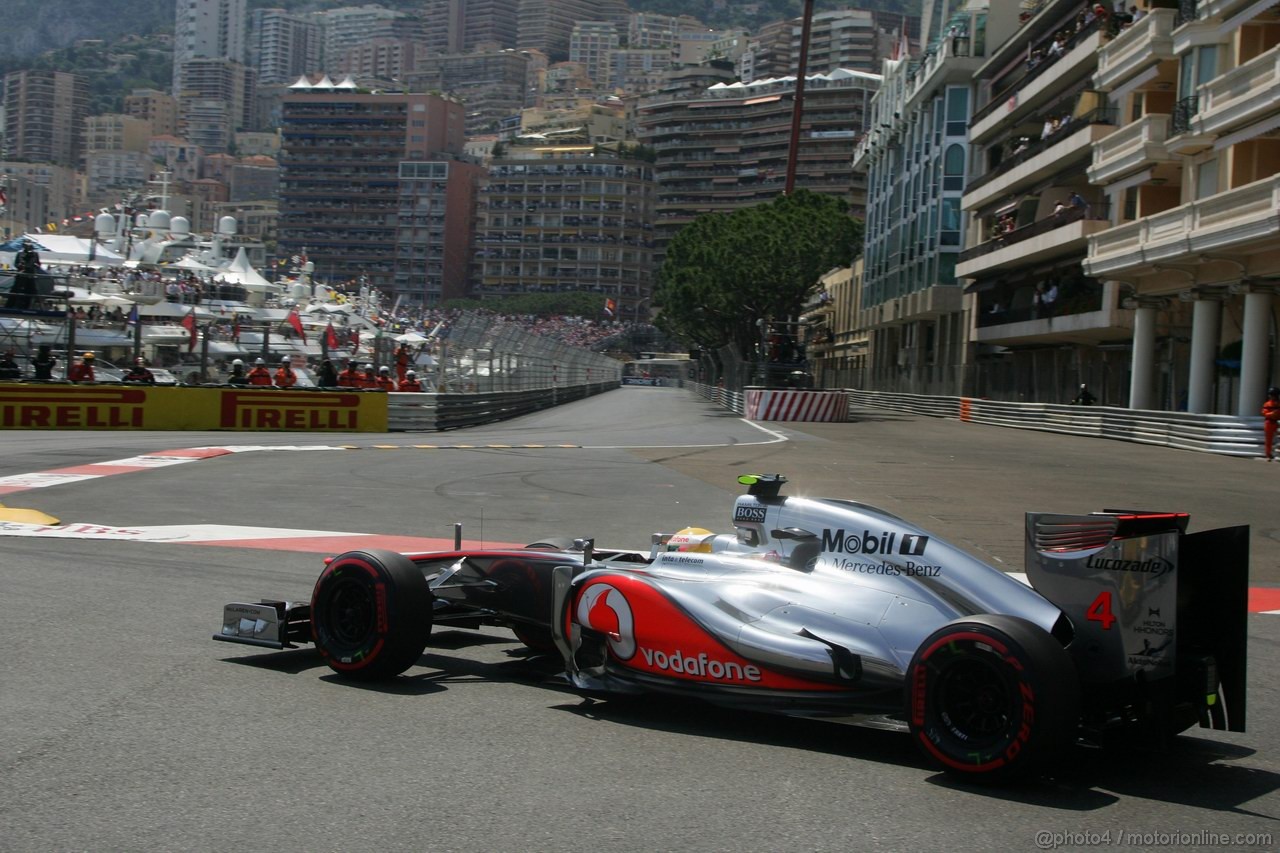 GP MONACO, 26.05.2012-  Qualifiche, Lewis Hamilton (GBR) McLaren Mercedes MP4-27 