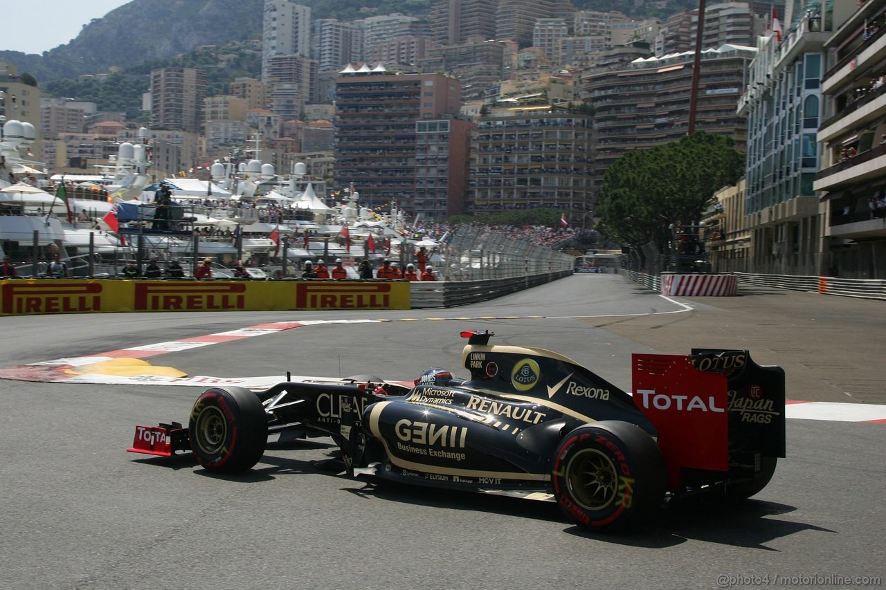 GP MONACO, 26.05.2012-  Qualifiche, Kimi Raikkonen (FIN) Lotus F1 Team E20