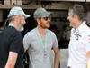 GP MONACO, 26.05.2012-  (L to R): Liam Cunningham (IRE) Actor e Michael Fassbender (IRE) Actor with Martin Whitmarsh (GBR), Chief Executive Officer Mclaren 