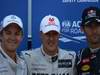 GP MONACO, 26.05.2012-  Qualifiche, terzo Nico Rosberg (GER) Mercedes AMG F1 W03,Michael Schumacher (GER) Mercedes AMG F1 W03 vincitore e secondo Mark Webber (AUS) Red Bull Racing RB8