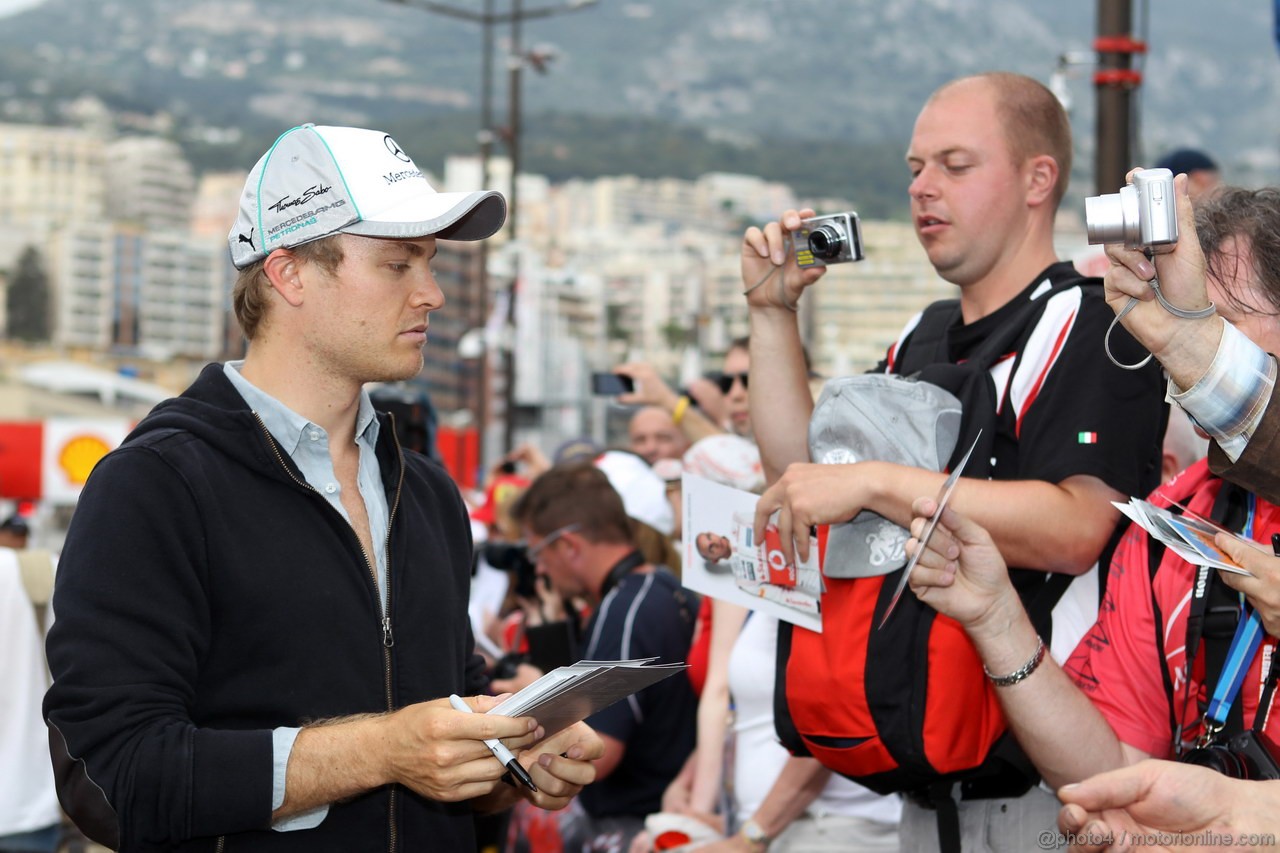GP MONACO, 25.05.2012- Nico Rosberg (GER) Mercedes AMG F1 W03 