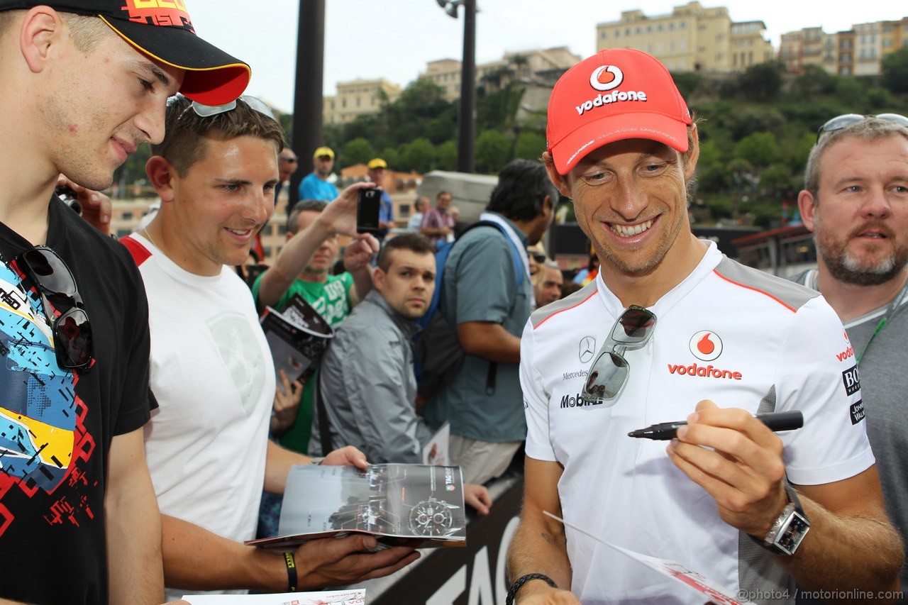 GP MONACO, 25.05.2012- Jenson Button (GBR) McLaren Mercedes MP4-27 