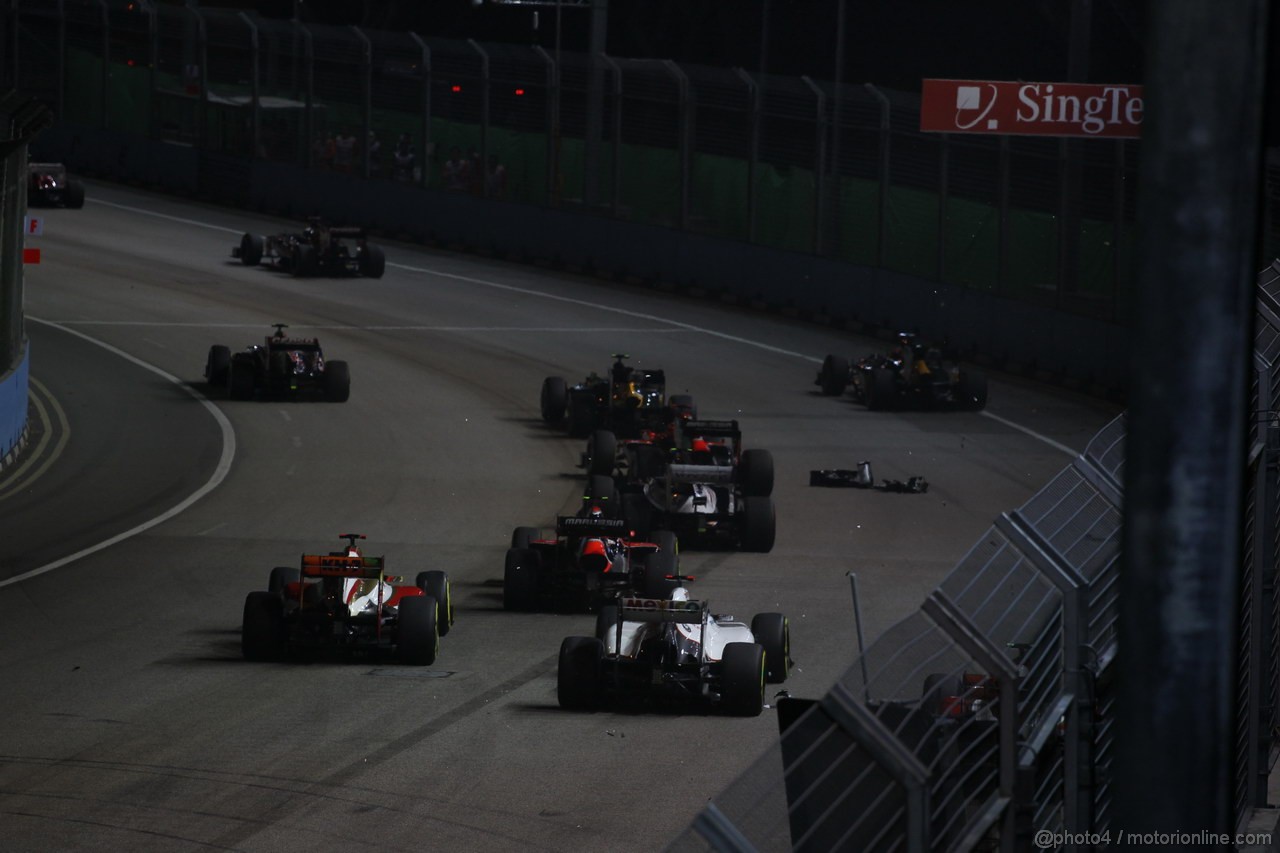 GP SINGAPORE, 23.09.2012 - Gara partenza