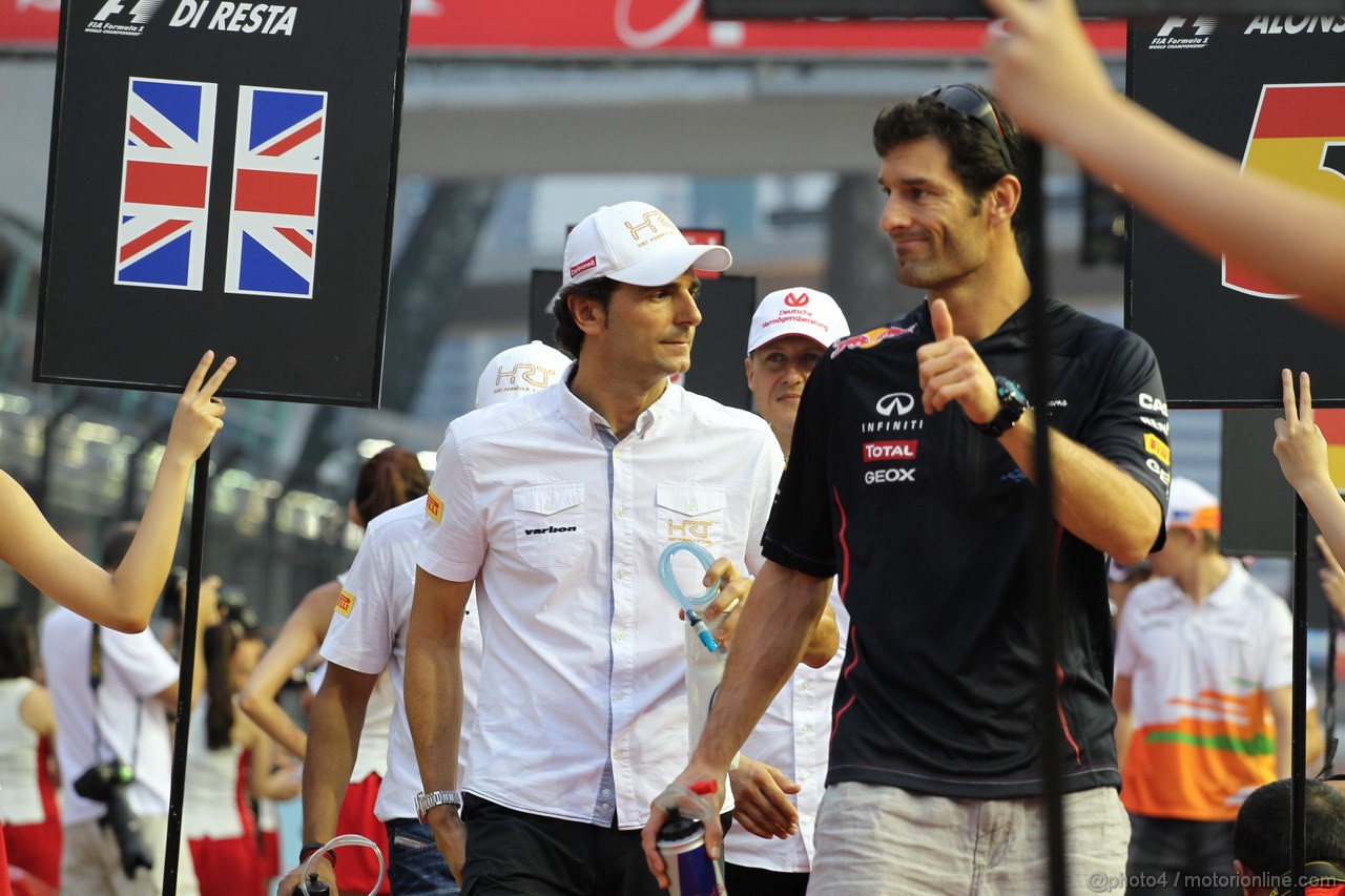 GP SINGAPORE, 23.09.2012 - Mark Webber (AUS) Red Bull Racing RB8