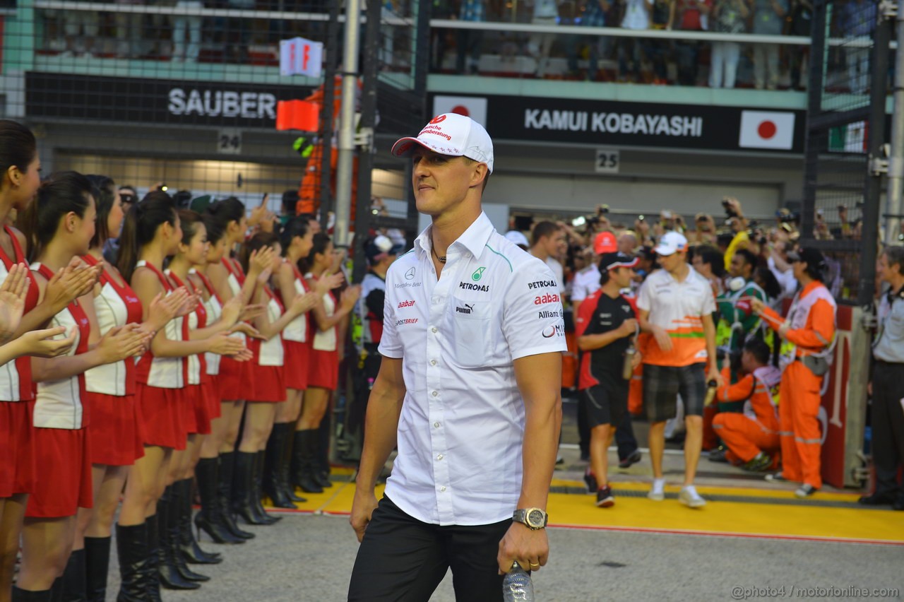 GP SINGAPORE, 23.09.2012 - Michael Schumacher (GER) Mercedes AMG F1 W03