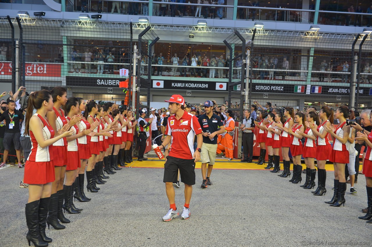 GP SINGAPORE, 23.09.2012 - Fernando Alonso (ESP) Ferrari F2012