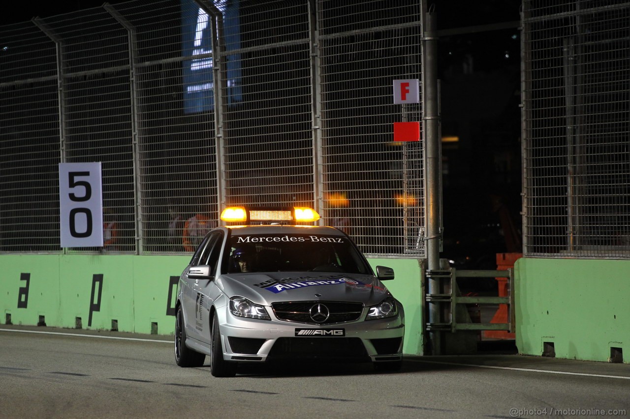GP SINGAPORE, 23.09.2012 - Gara, Safety car