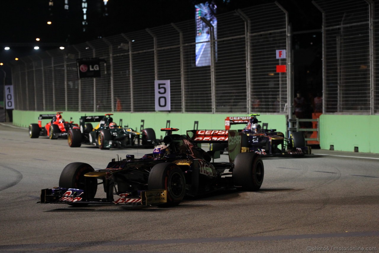 GP SINGAPORE, 23.09.2012 - Gara, Daniel Ricciardo (AUS) Scuderia Toro Rosso STR7