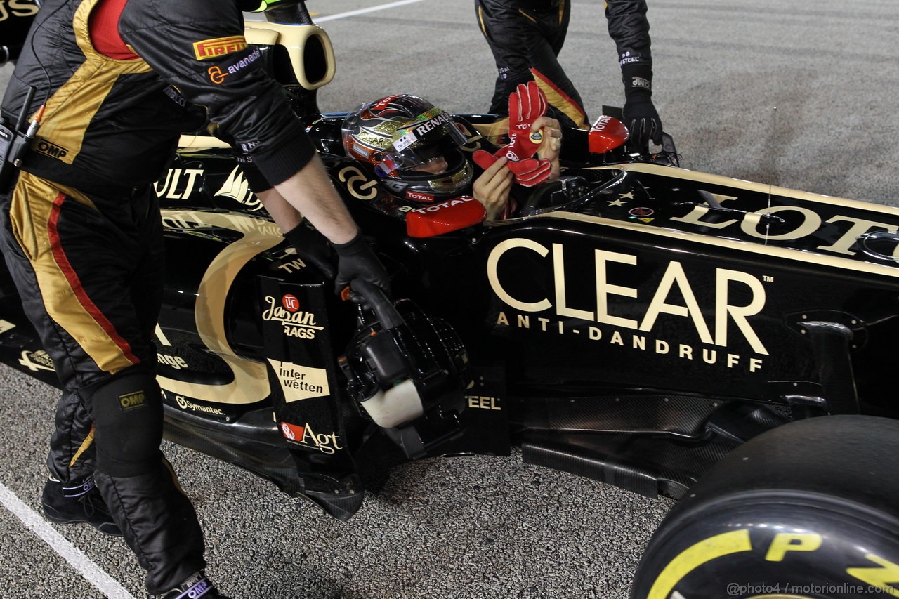 GP SINGAPORE, 23.09.2012 - Gara, Romain Grosjean (FRA) Lotus F1 Team E20