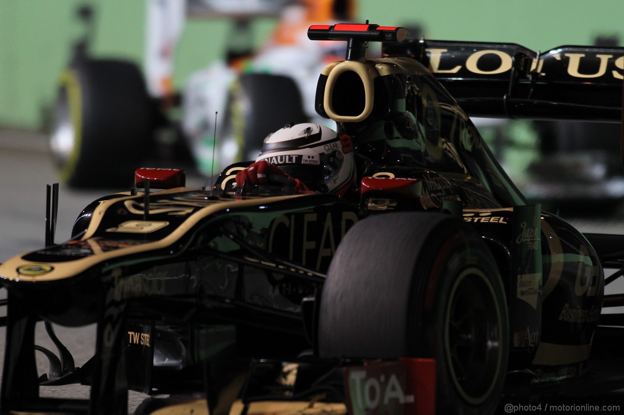GP SINGAPORE, 23.09.2012 - Gara, Kimi Raikkonen (FIN) Lotus F1 Team E20