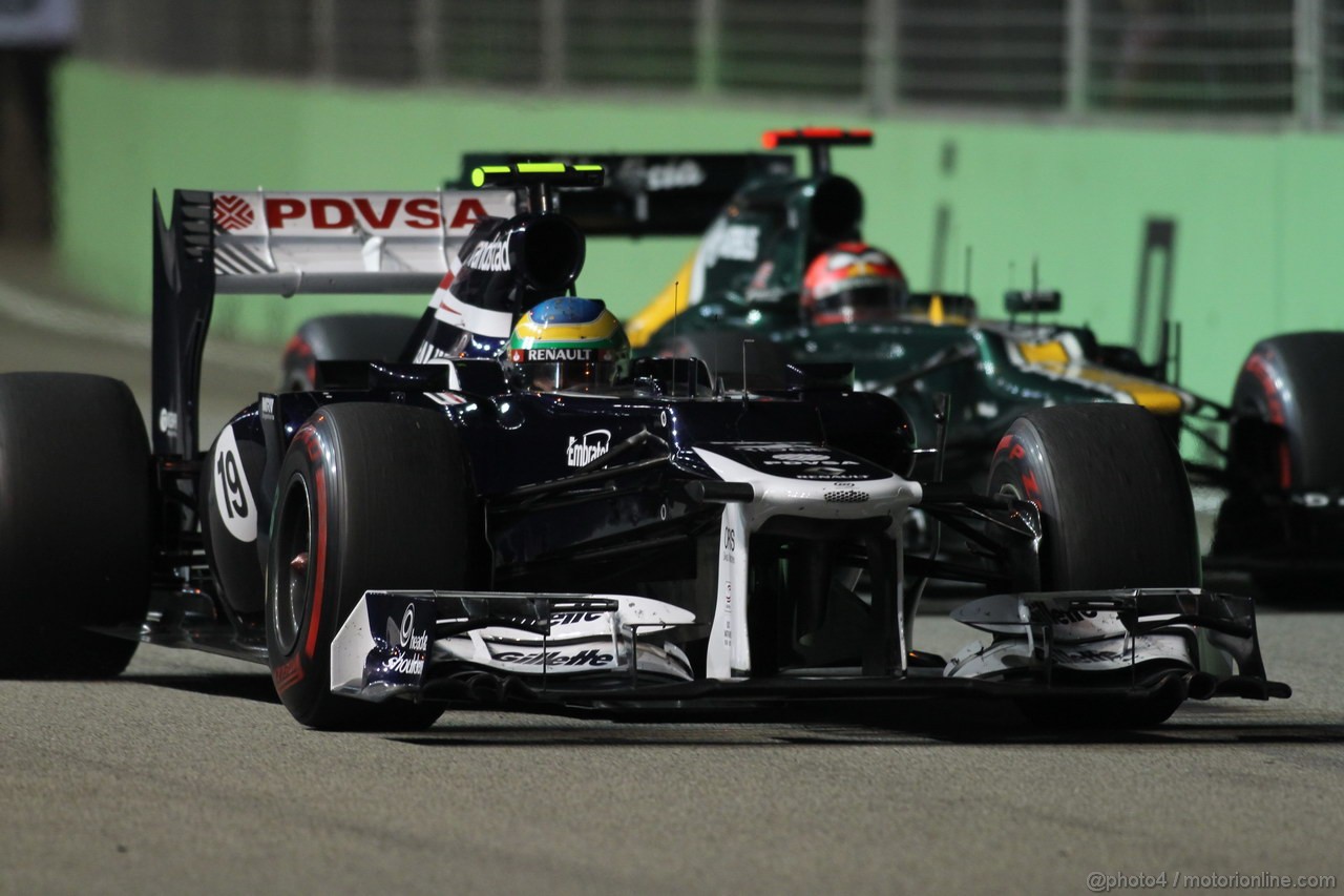 GP SINGAPORE, 23.09.2012 - Gara, Bruno Senna (BRA) Williams F1 Team FW34