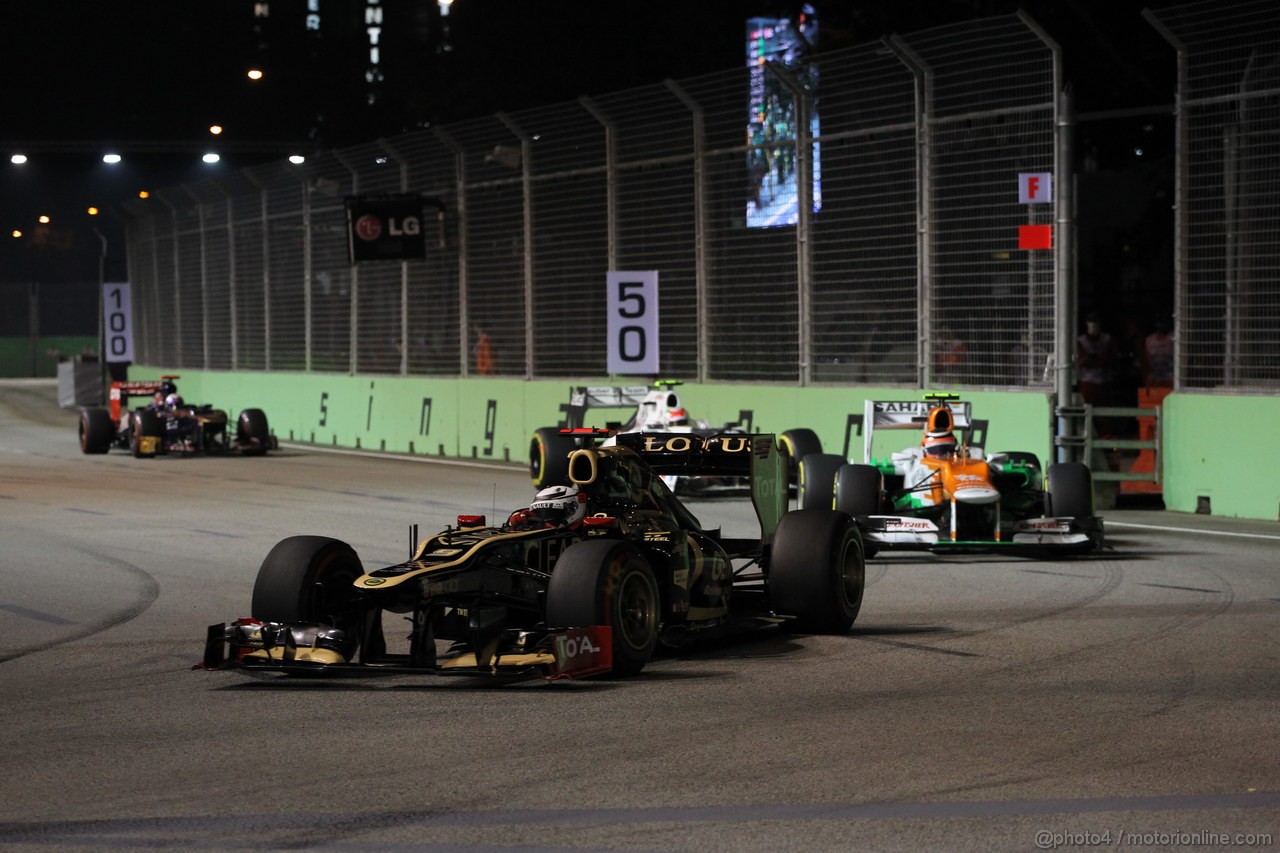 GP SINGAPORE, 23.09.2012 - Gara, Kimi Raikkonen (FIN) Lotus F1 Team E20