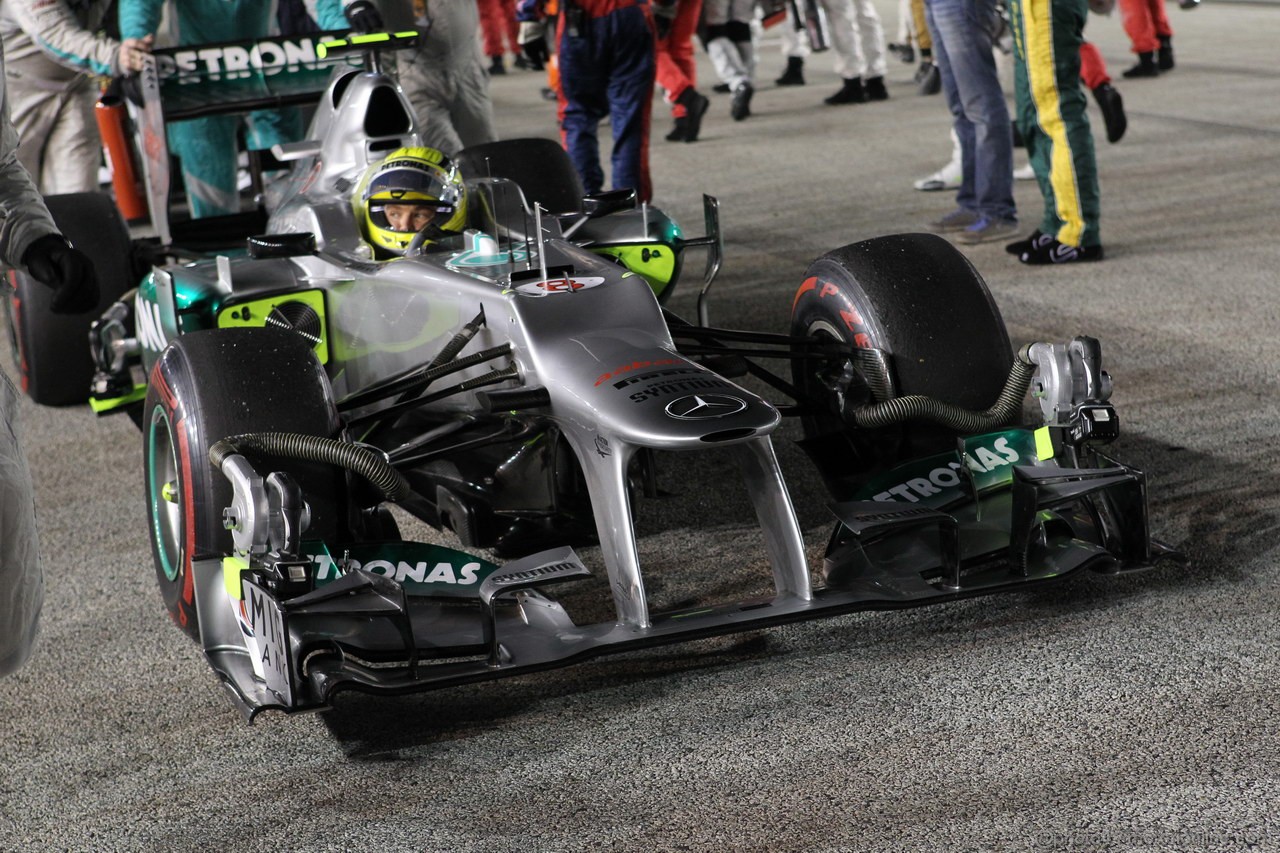 GP SINGAPORE, 23.09.2012 - Gara, Nico Rosberg (GER) Mercedes AMG F1 W03
