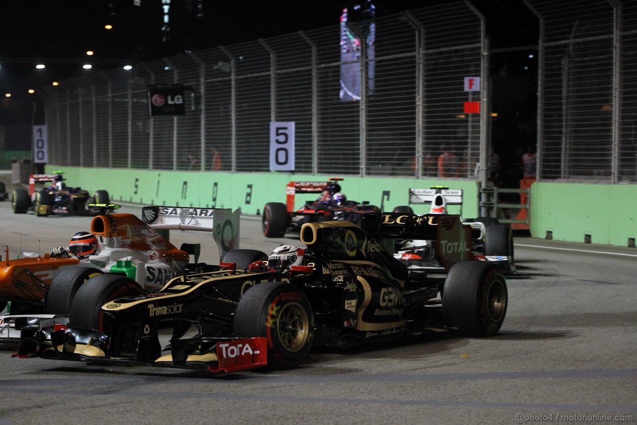 GP SINGAPORE, 23.09.2012 - Gara, Kimi Raikkonen (FIN) Lotus F1 Team E20