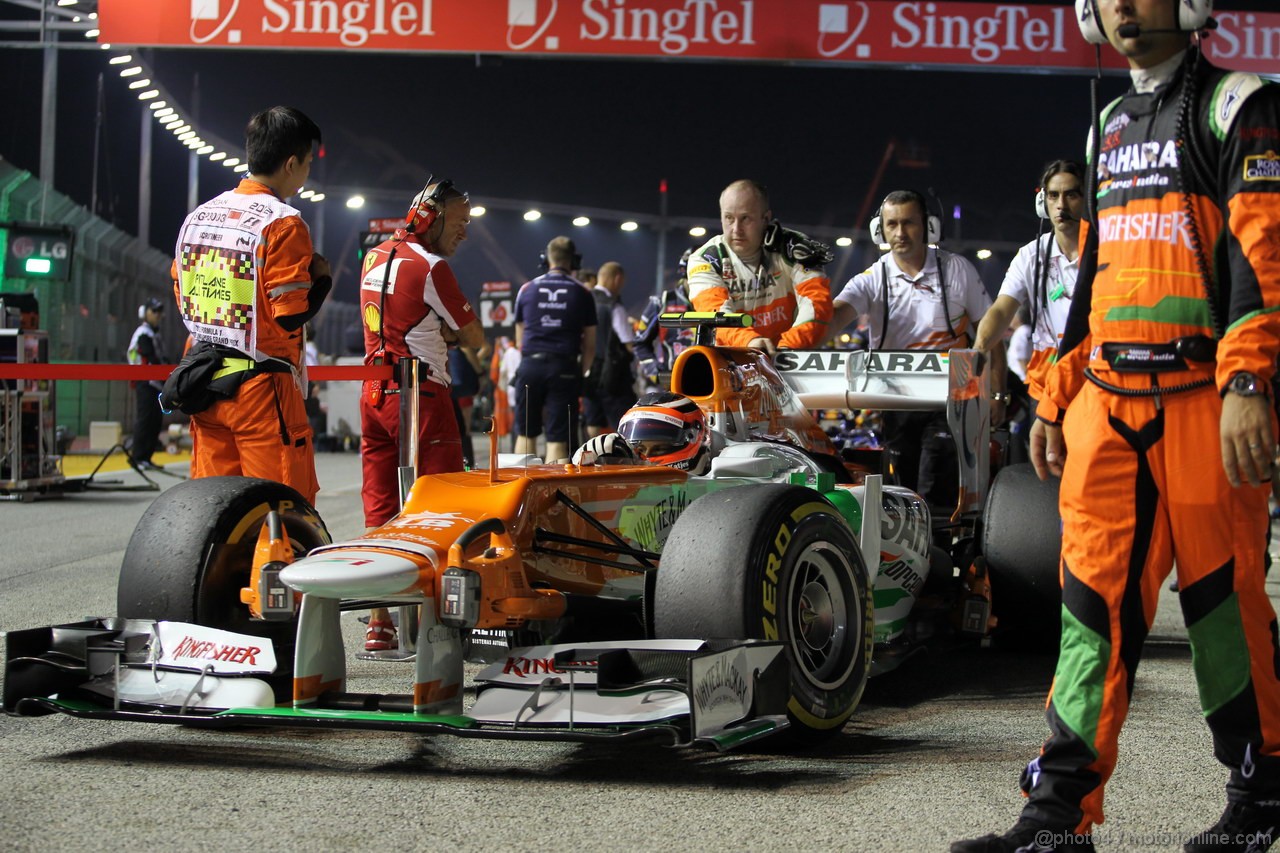 GP SINGAPORE, 23.09.2012 - Gara, Nico Hulkenberg (GER) Sahara Force India F1 Team VJM05