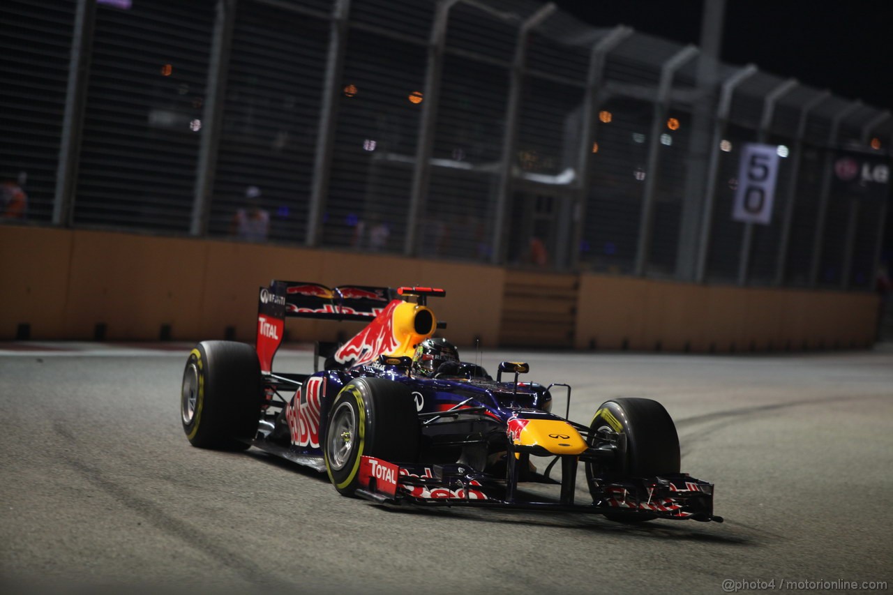 GP SINGAPORE, 23.09.2012 - Gara, Sebastian Vettel (GER) Red Bull Racing RB8