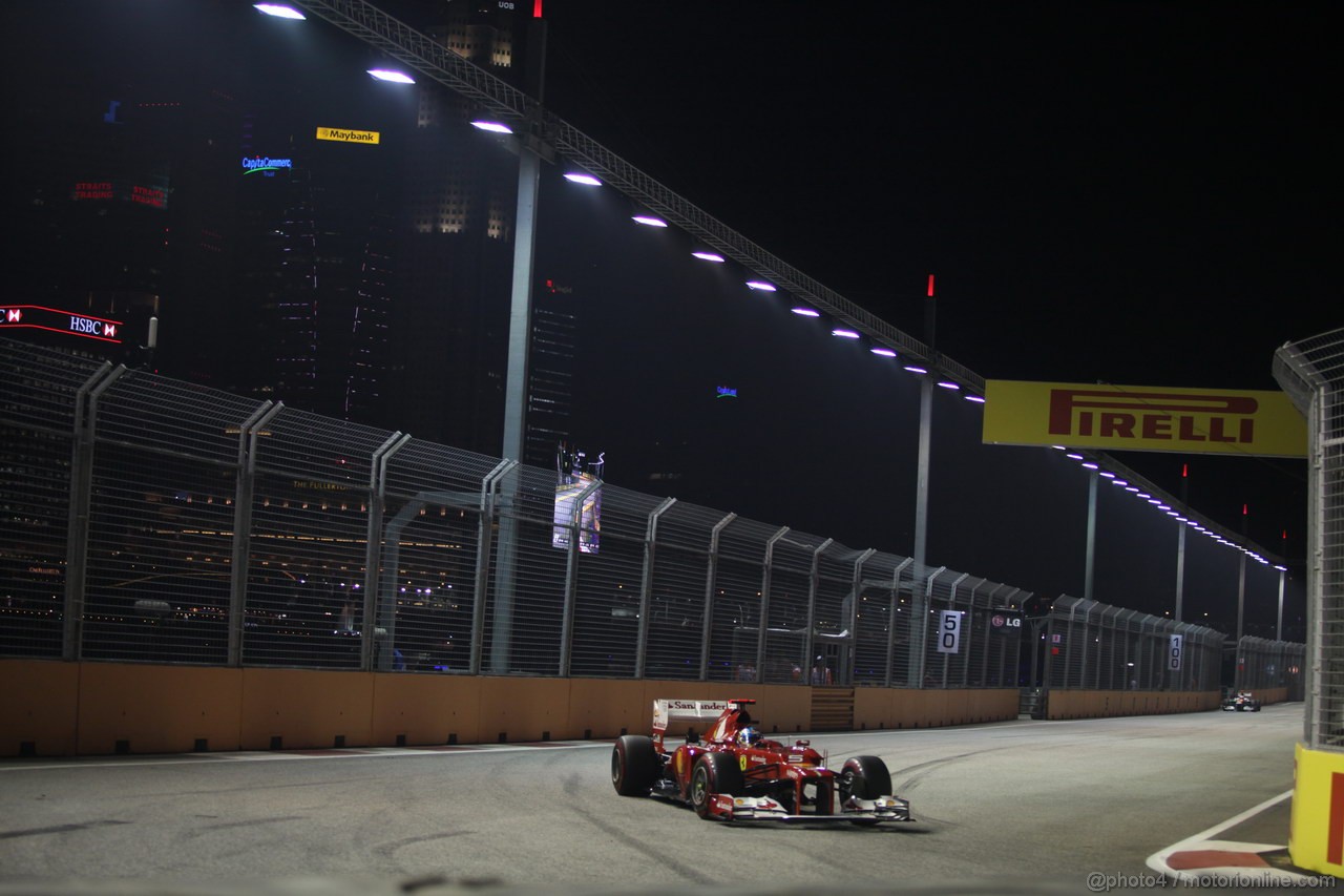 GP SINGAPORE, 23.09.2012 - Gara, Fernando Alonso (ESP) Ferrari F2012
