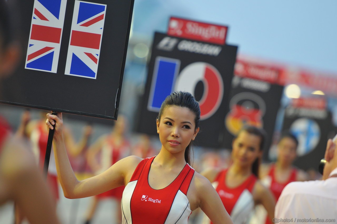 GP SINGAPORE, 23.09.2012 - Gara, the grid grils